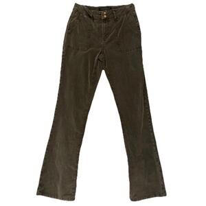 Sanctuary Olive/Moss Green Fine Whale Corduroy Bootcut Pants Size 28 Anthro EUC